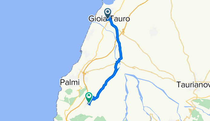 Piazza Guglielmo Marconi 2–36, Gioia Tauro to Via Beato Leone 1–11, Seminara