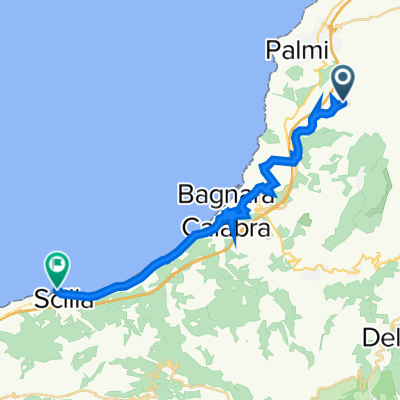 Via Roma 2–16, Seminara to Via Nazionale 165, Scilla