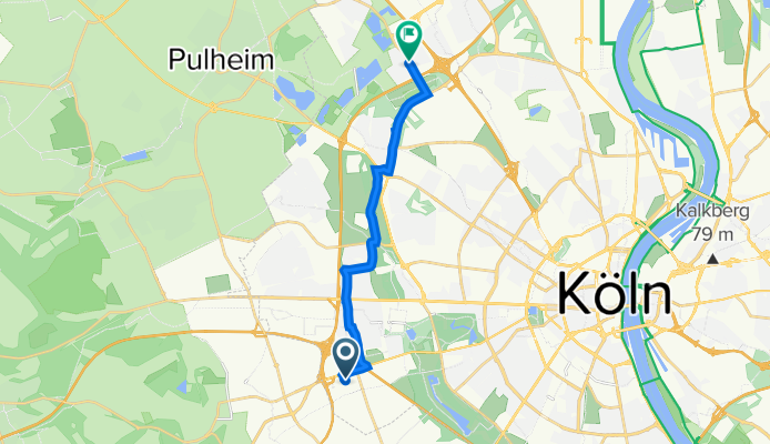 Hermann-Heinrich-Gossen-Straße 3, Köln nach Johannesstraße 11, Köln