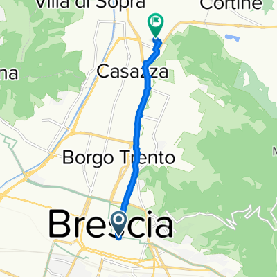 Piazza Vescovato 2, Brescia a Via Giuseppe Tavelli 2, Brescia