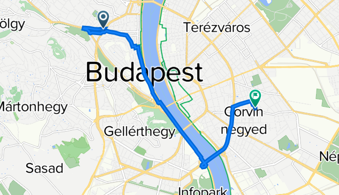 Lövőház utca 2., Budapest to Magdolna utca 2., Budapest