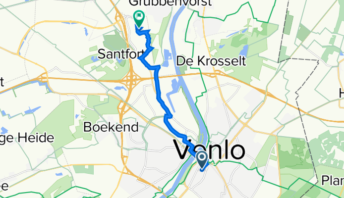 Sinselveldstraat 10, Venlo to Venrayseweg 146D, Venlo