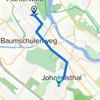 Köpenicker Landstraße 164, Berlin nach Sterndamm 103, Berlin
