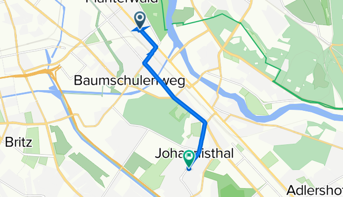 Köpenicker Landstraße 164, Berlin nach Sterndamm 103, Berlin