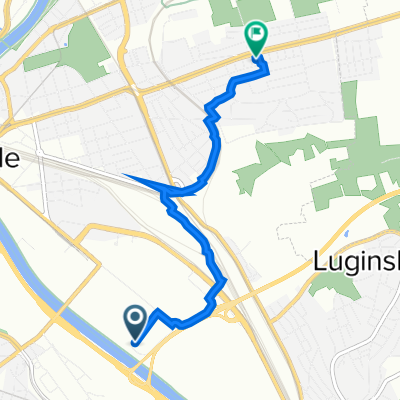 Mercedesstraße 137, Stuttgart nach Flandernstraße 4, Stuttgart