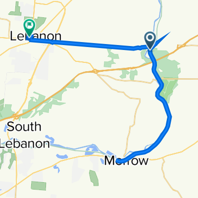 39.427° N -84.107° W to 39.435° N -84.208° W