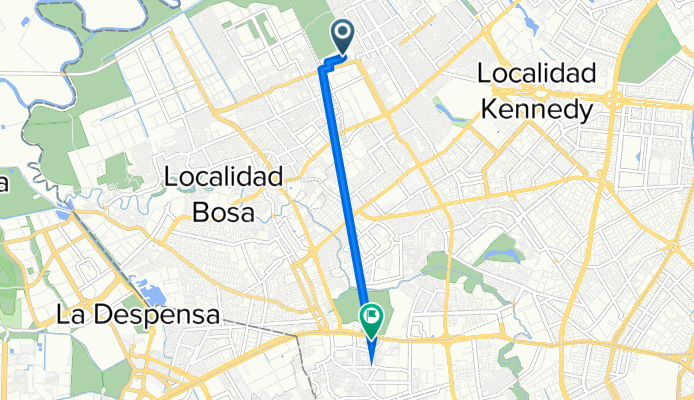 De Carrera 90a 45A- 05, Bogotá a Autopista Sur 73i45, Bogotá