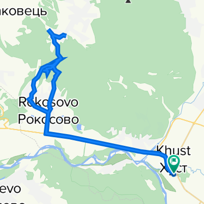 Ломоносова вулиця, Khust до Ломоносова вулиця, Khust