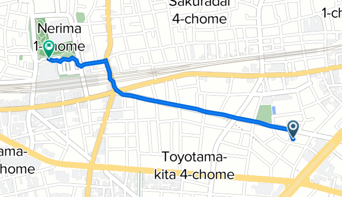 22-4, Toyotamakita 3-Chōme, Nerima to 17-5, Nerima 1-Chōme, Nerima