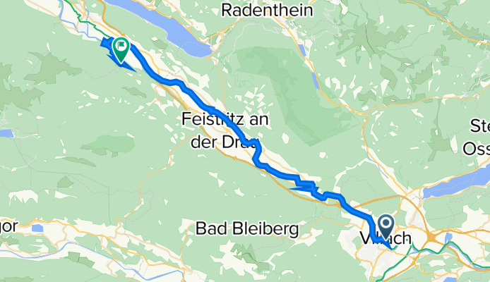 Europaplatz 2, Villach nach Kleinsaß 3, Spittal an der Drau