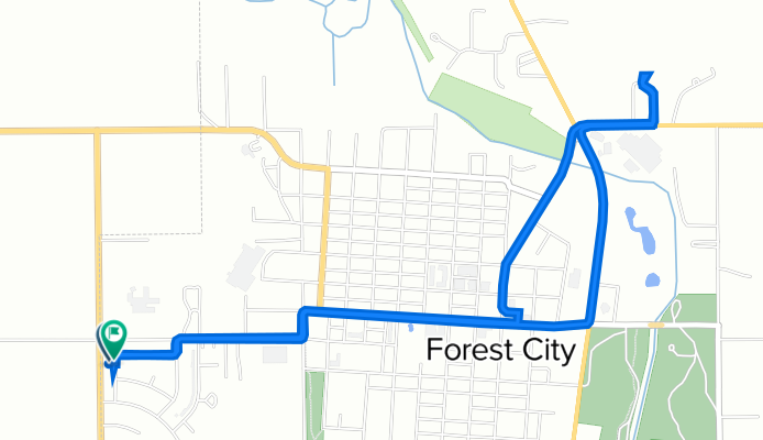 Oakridge Drive 127, Forest City to Oakridge Drive 127, Forest City