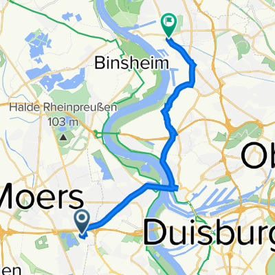 Robertstraße 4, Moers nach Römerstraße 109, Duisburg