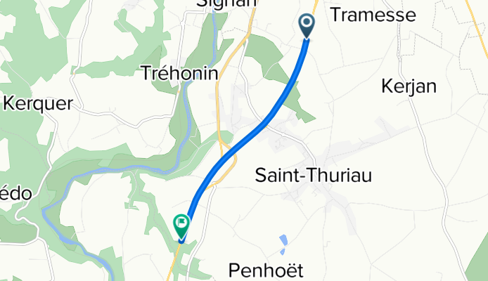 D 768, Saint-Thuriau à D 768, Saint-Thuriau