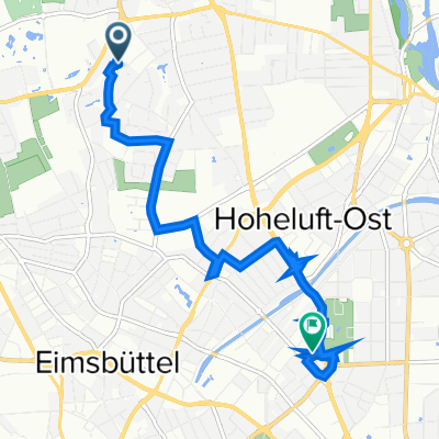 Max-Tau-Straße 35B, Hamburg nach Bogenallee 3A, Hamburg