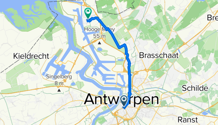 Britse Lei 38, Antwerp to Bullesteeg, Antwerp