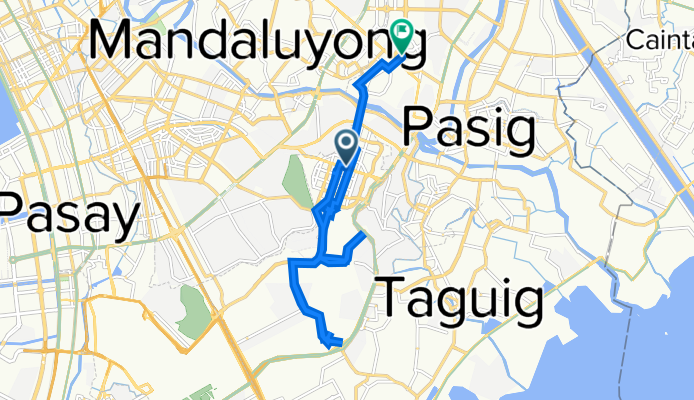 32nd Street, Taguig to Camino Verde Road, Pasig