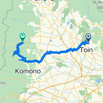 Route from 31-4, Sasaonishi 2-Chōme, Toin, Inabe-Gun