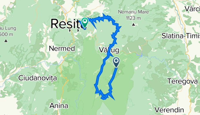 Semenic Poiana Begului Canton Cosava Canton Berzavita Pastravarie Vila Klaus Crivaia Lacul Gozna Lacul Breazova Lacul Secu Resita (safe)