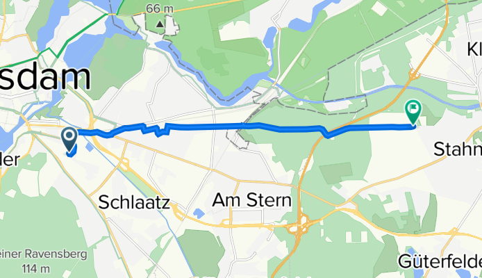 Kolonie Daheim 6, Potsdam nach Stahnsdorf Ort, Stahnsdorf