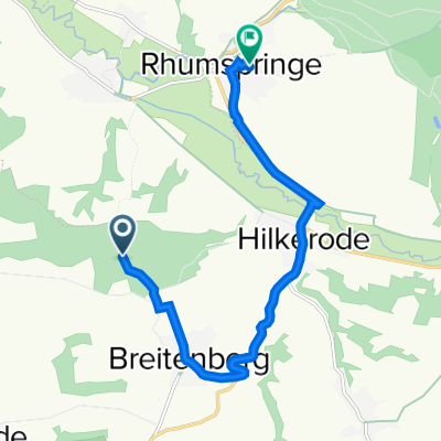 Obernfeld nach Gartenstraße 13, Rhumspringe