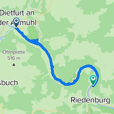 Kreisstraße NM23, Dietfurt an der Altmühl nach An der Schleuse, Riedenburg