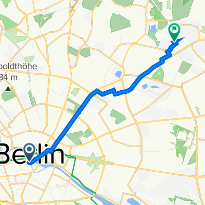 Mitte, Berlin nach Ahrenshooper Straße 25, Berlin