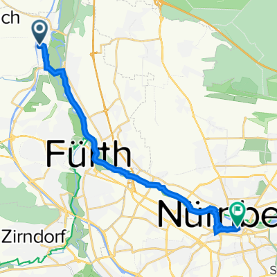 Steinbruchweg 12, Fürth nach An der Mauthalle 2, Nürnberg