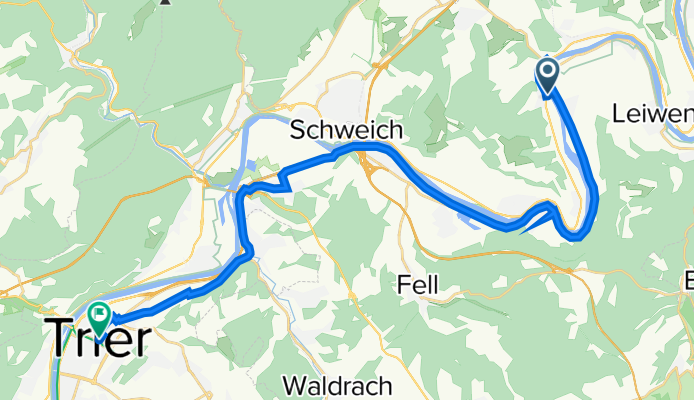 Moselweinstraße, Ensch nach Paulinstraße 7, Trier