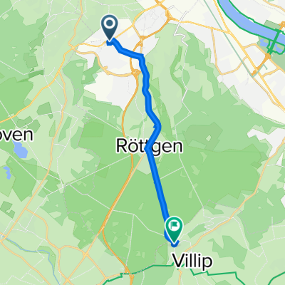 Lessenicher Straße 3, Bonn nach Schwalbenweg 2, Wachtberg