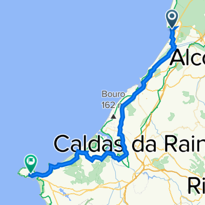 Praça Sousa Oliveira 3, Nazaré to Largo Bispo de Mariana 2, Peniche