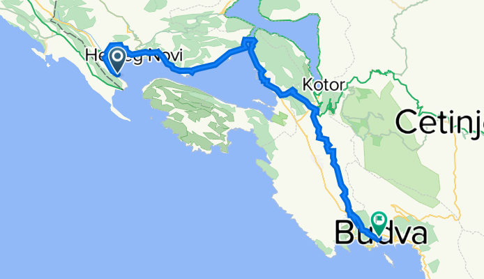 Provodina, Igalo to Zmajeva, Budva