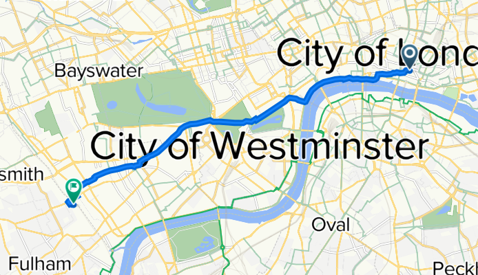 37A Walbrook, London to 1 Lillie Square, London