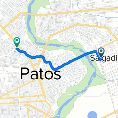 Rua Belarmino Castro Nóbrega, 111, Patos a Rua Pedra Branca, 330–364, Patos