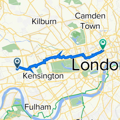 76 St Stephen's Ave, London to 22 Bloomsbury Square, London