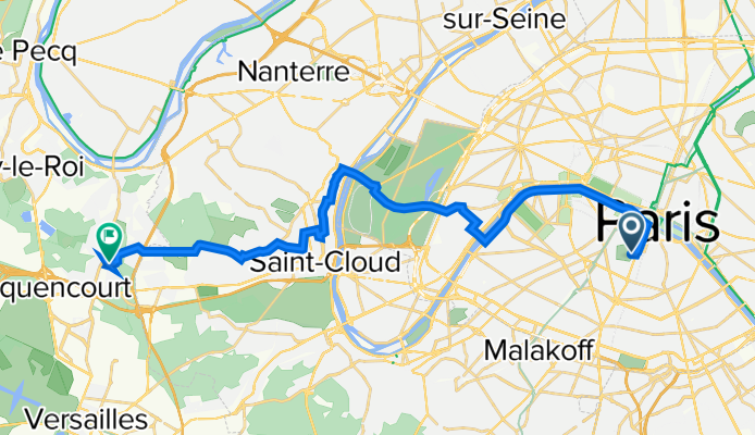 6th Arr., Paris to 41 Avenue Nicolas Boileau, La Celle-Saint-Cloud