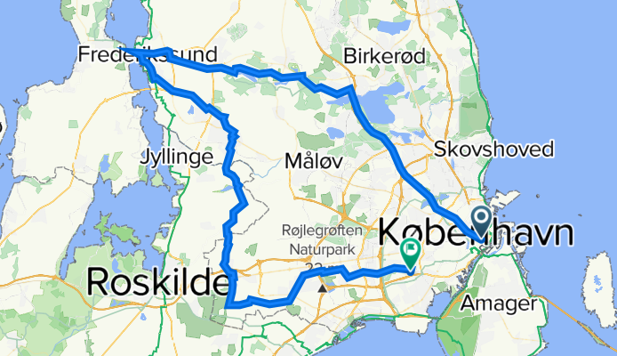 Khb Centrum - Frederikssund - Hvidovre 100km