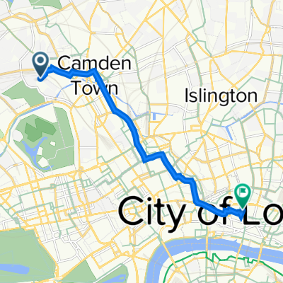 99A Regent's Park Road, London to 2–30 Love Lane, London