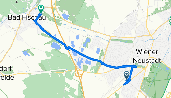 Neunkirchner Straße 78, Wiener Neustadt nach Fischabachgasse 18, Bad Fischau