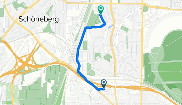 Ringbahnstraße 130, Berlin nach Loewenhardtdamm 23, Berlin