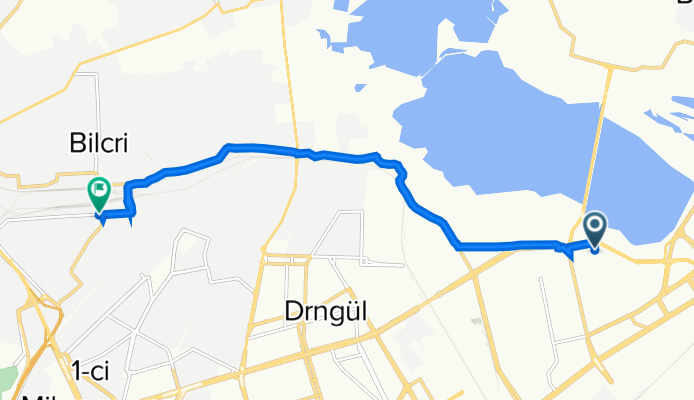 От CVGV+PCX, Баку до Yəhya Hüseynov küçəsi, Bakı