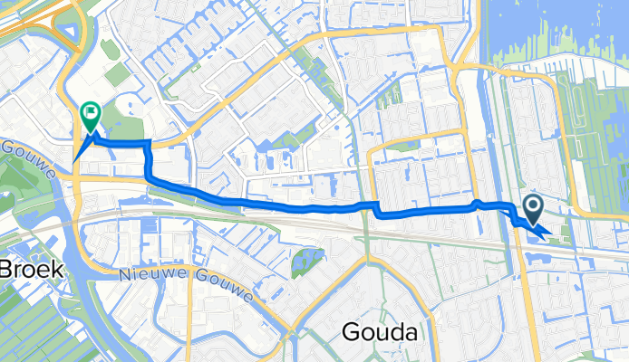 Isoldestraat 11, Gouda naar Harderwijkweg 1a, Gouda