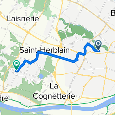 47.223° N -1.593° W à 12 Rue Henri Radigois, Saint-Herblain