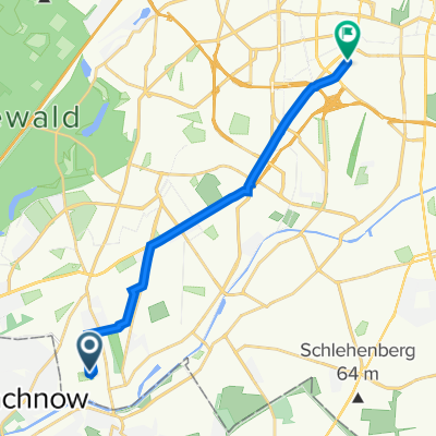 Windsteiner Weg 4A, Berlin nach Ebersstraße 9, Berlin