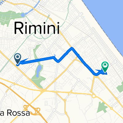 Da Via Vega 43, Rimini a Via Gabriello Chiabrera 34, Bellariva