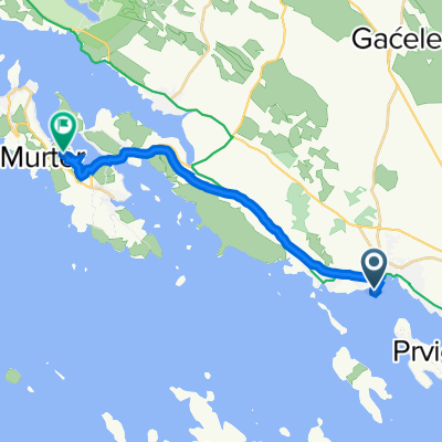 Ulica Grgura Ninskog 1, Vodice to Tisno