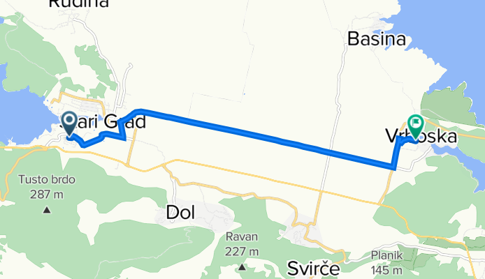 Ulica Frana Supila 2, Stari Grad nach Vrboska 365, Vrboska