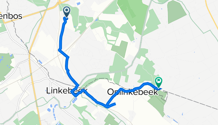 Rue du Roseau 60, Uccle to Rue de Percke 127, Uccle