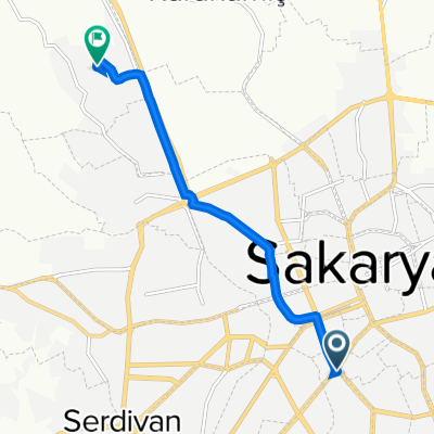 Sakarbaba Caddesi No:119/1 to Plevne Caddesi 59