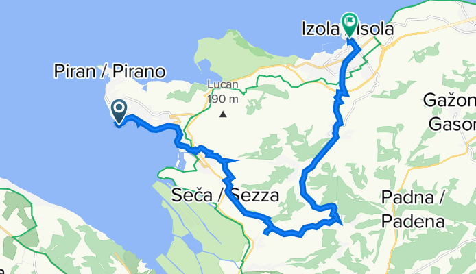 Obala 2 to Trg Etbina Kristana 4