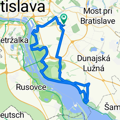 Po Dunajských luhoch a hrádzi Dunaja